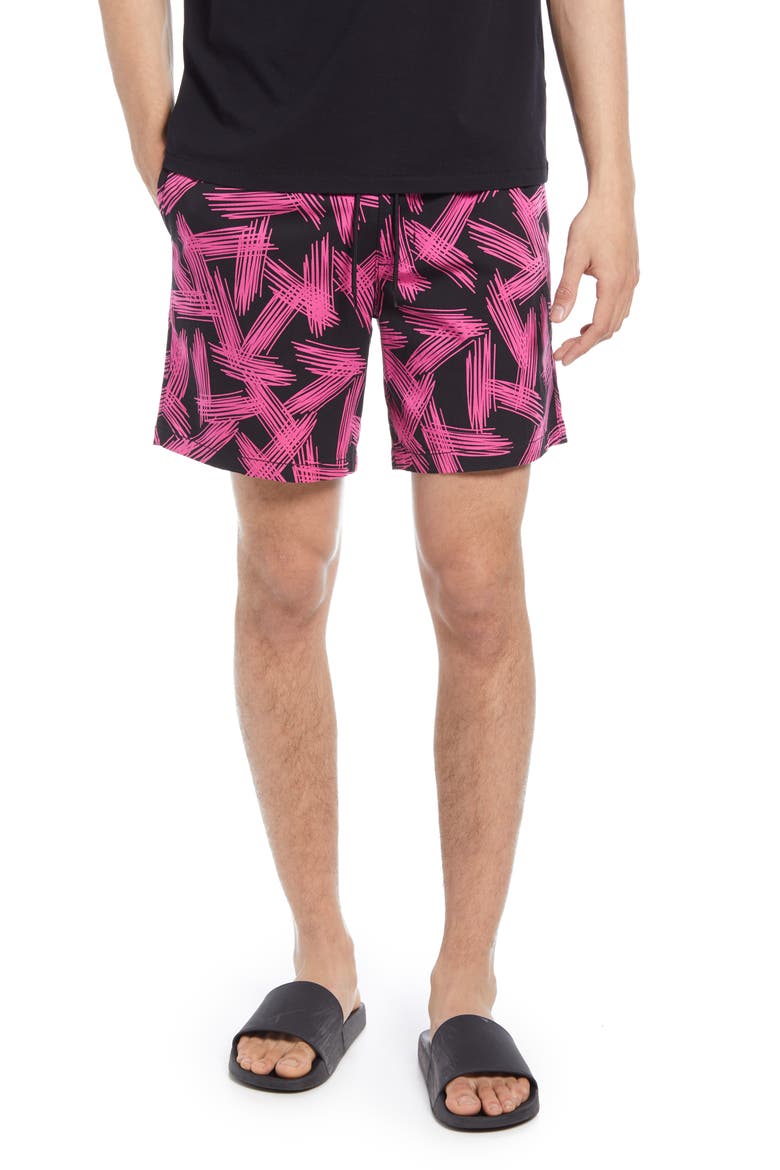 Open Edit Print Drawstring Shorts (Men) | Nordstrom