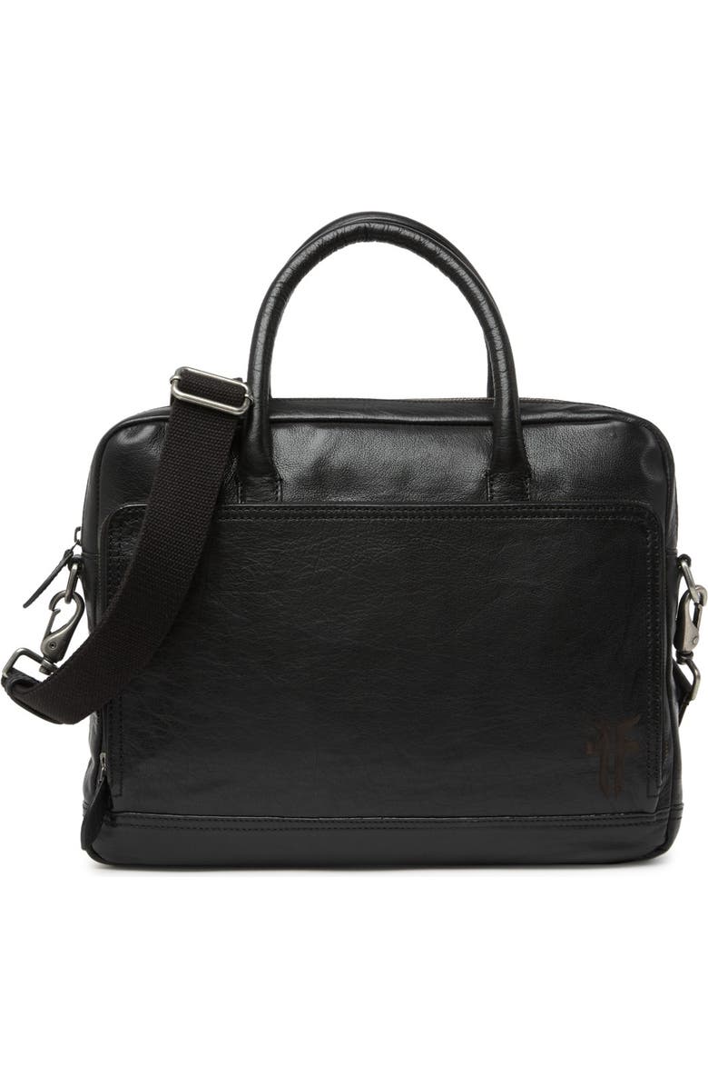 Frye Leather Briefcase, Main, color,