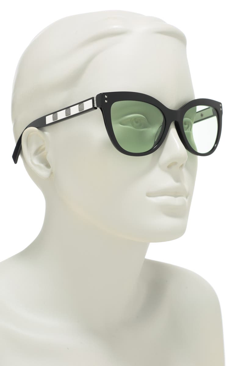 Valentino 54mm Cat Eye Sunglasses, Alternate, color, 