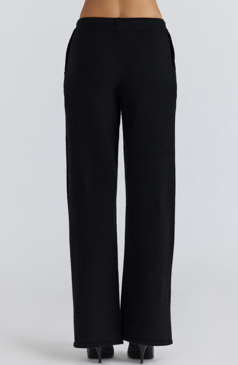 HOUSE OF CB Chelsea Knit Pants, Alternate, color, Black