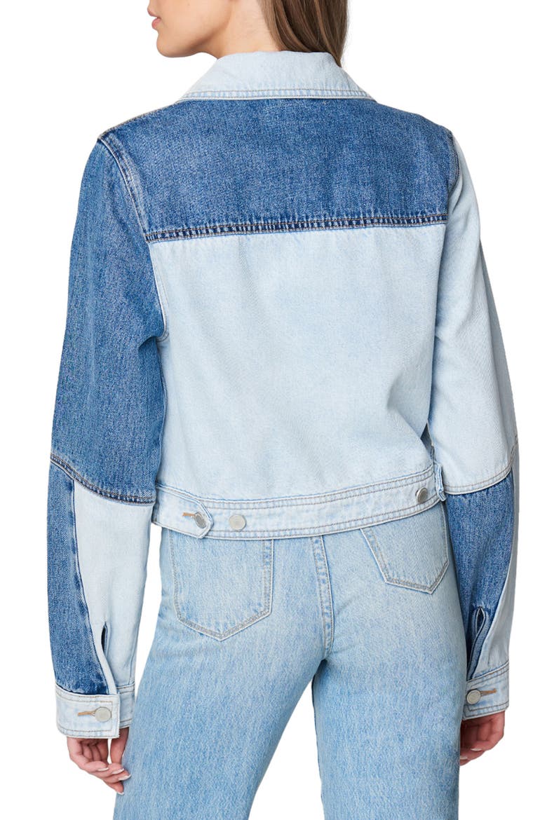 Patchwork Cotton Denim Trucker Jacket, Alternate, color, SPLIT DECISION