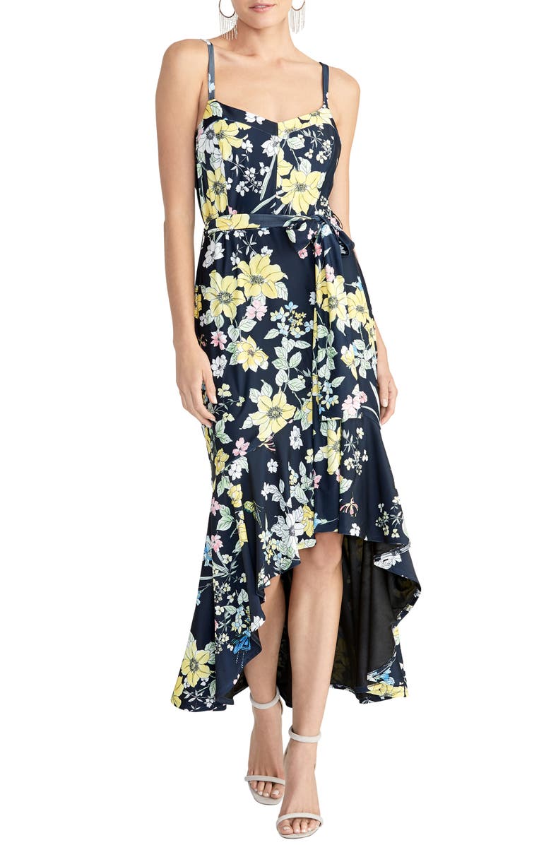 RACHEL Rachel Roy Tie Waist High/Low Dress, Main, color,