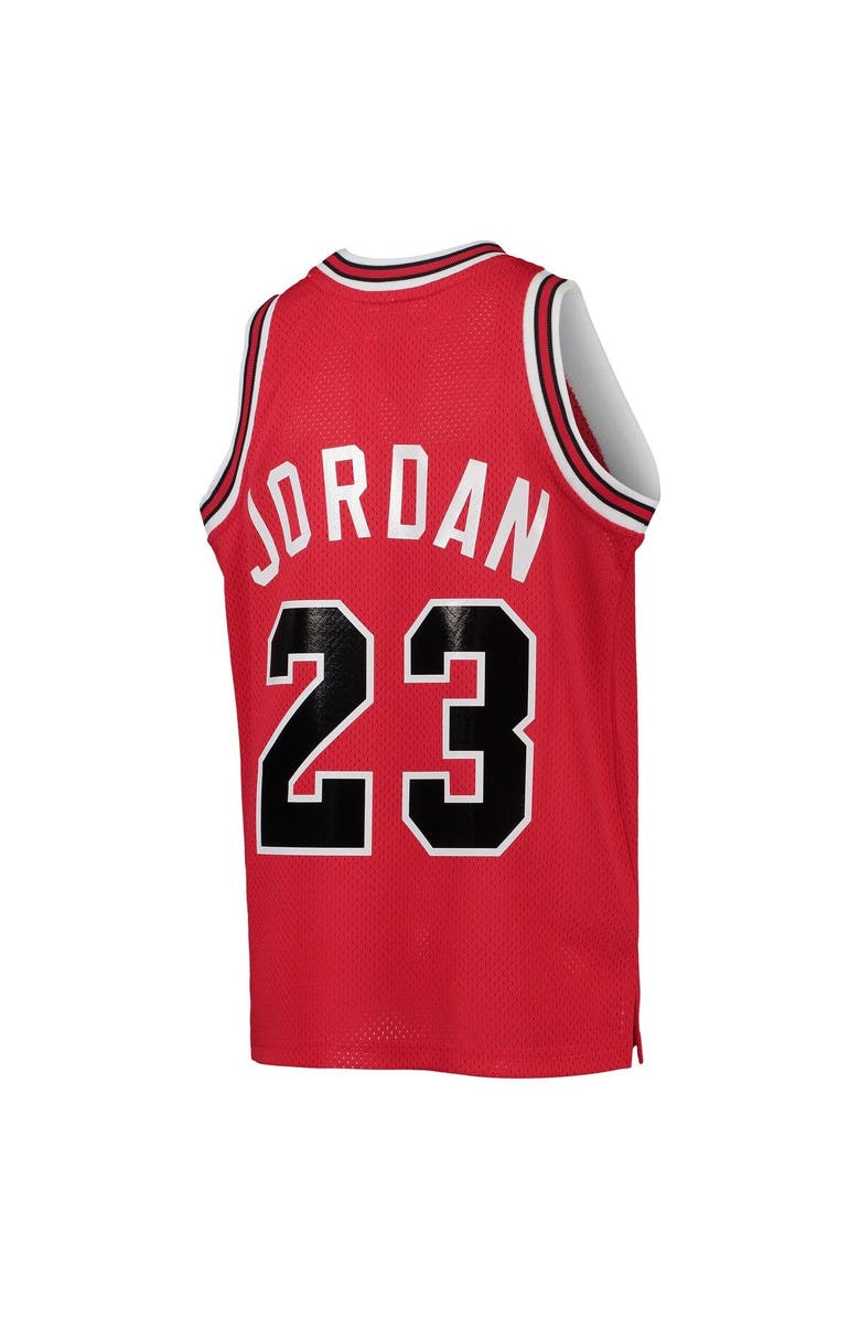 Mitchell & Ness Youth Mitchell & Ness Michael Jordan Red Chicago Bulls 1984/85 Hardwood Classics Authentic Jersey, Alternate, color, Red