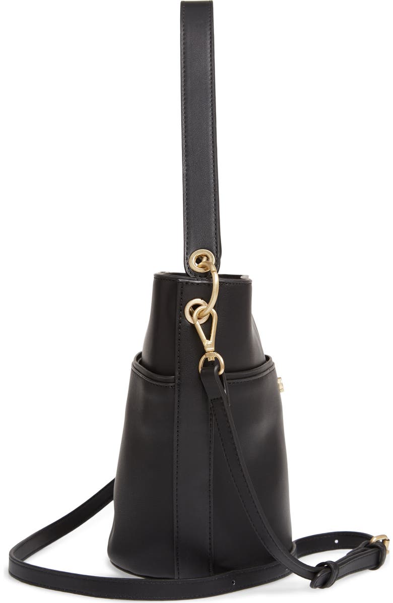 Sole Society Faux Leather Bucket Bag, Alternate, color,