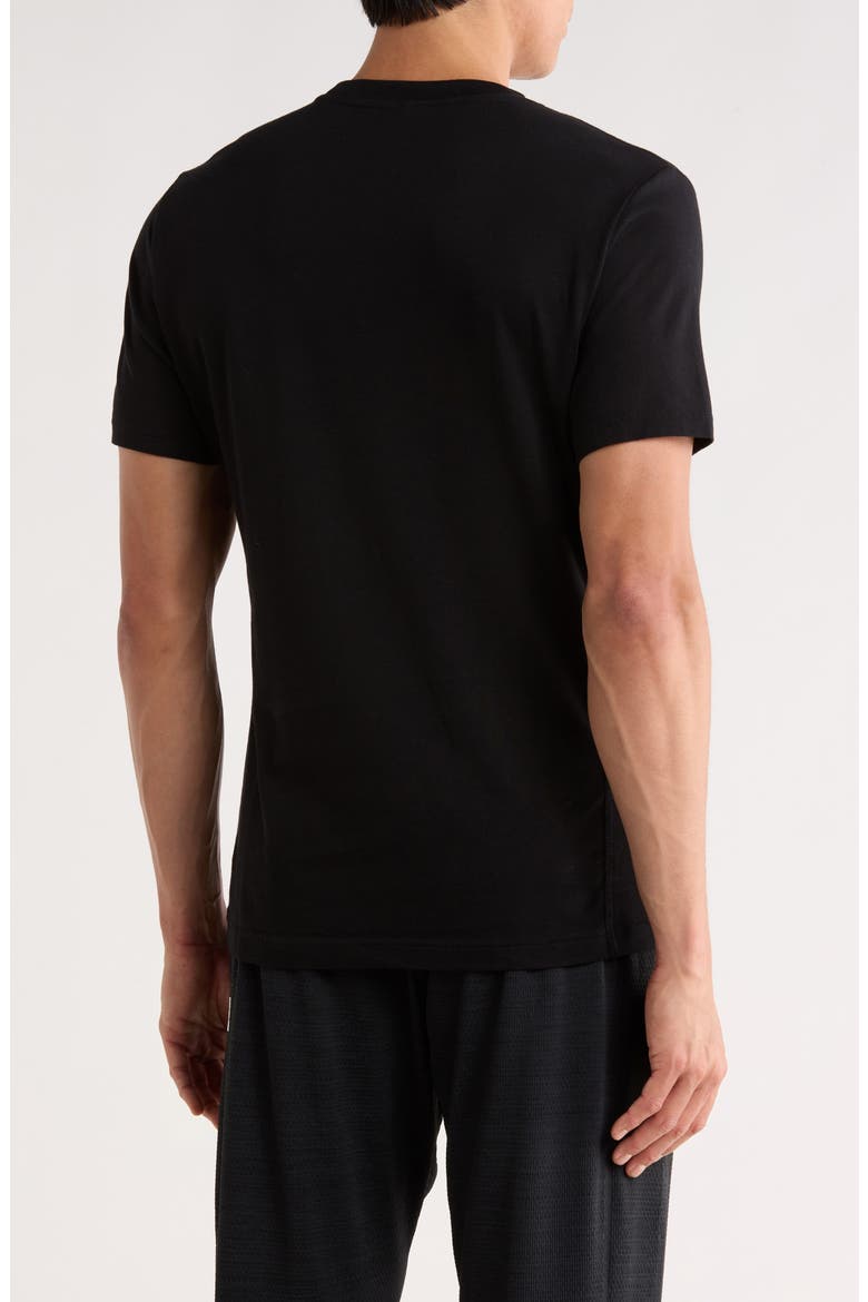 Supima Jersey Pennant Slim T-Shirt, Alternate, color, BLACK