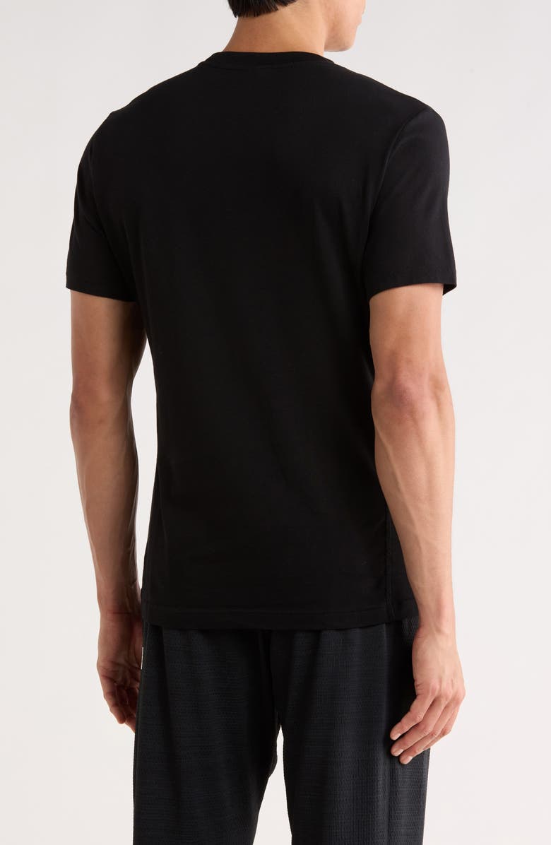 Reigning Champ Supima Jersey Pennant Slim T-Shirt, Alternate, color, Black