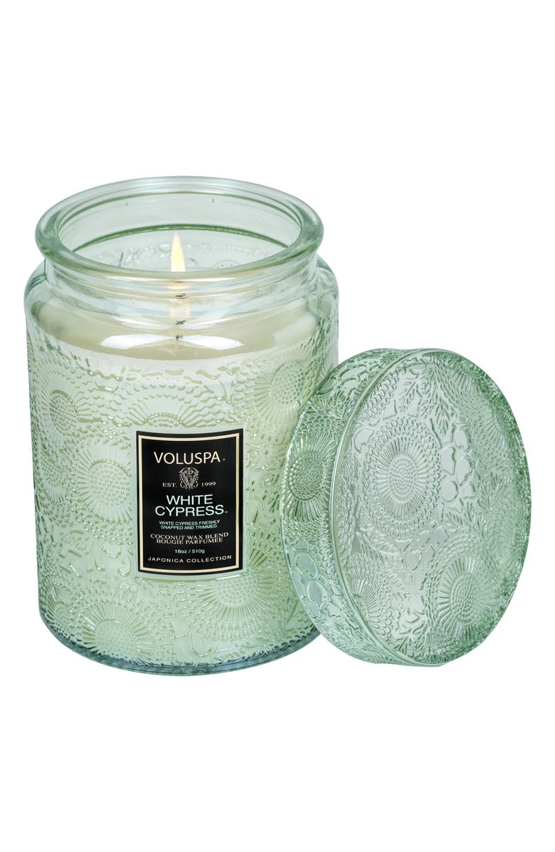 Voluspa Japonica White Cypress Large Jar Candle, Alternate, color, White Cypress