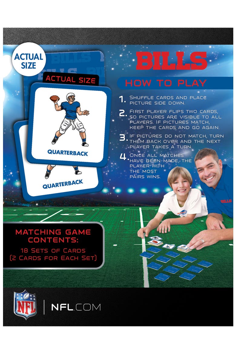 Buffalo Bills Matching Game, Alternate, color, Multicolor