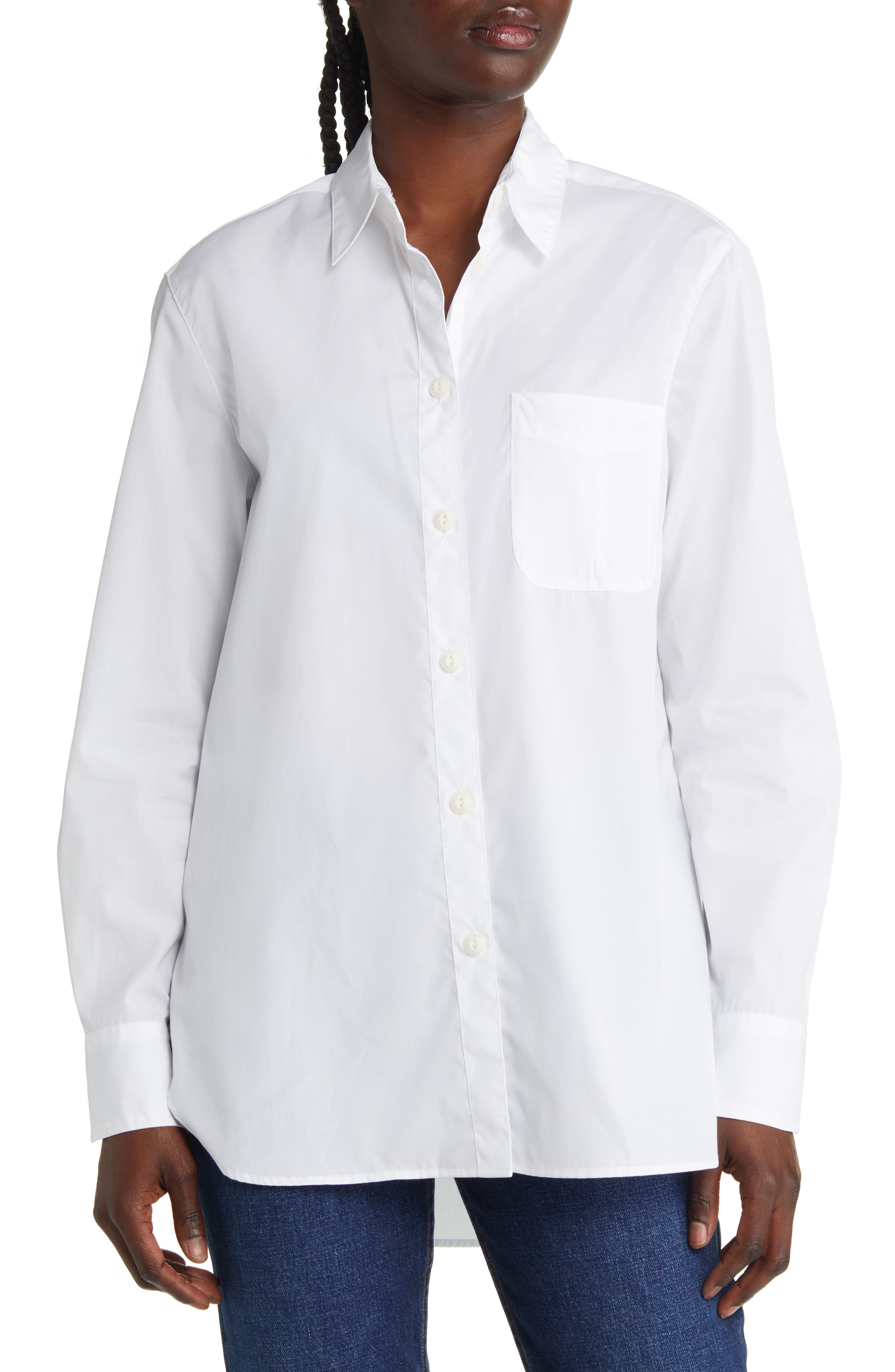 rag & bone ICONS Maxine Cotton Poplin Button-Up Shirt