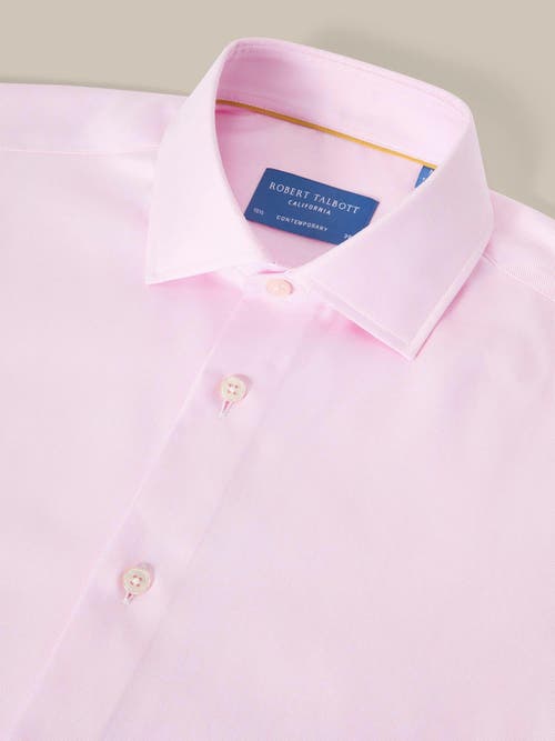 Robert Talbott Reynolds Double Twill Contemporary Fit Shirt In Pink