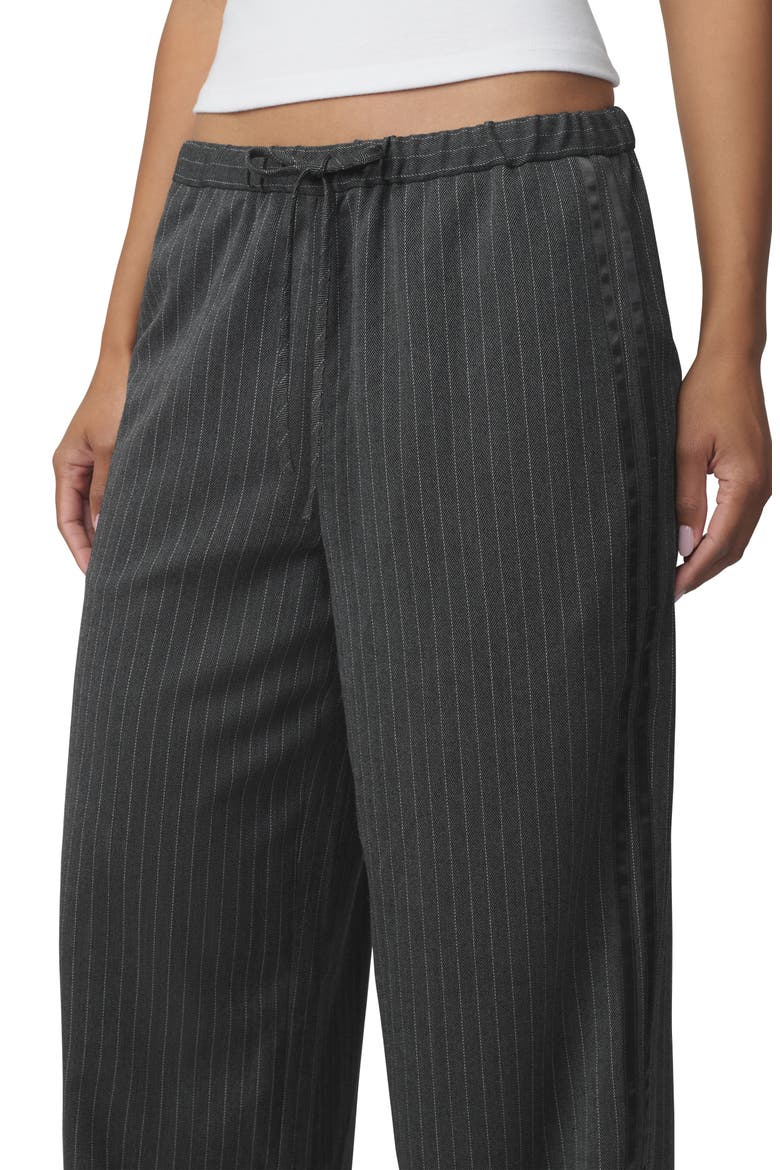 The Tina Pinstripe Track Pants, Alternate, color, CHARCOAL PINSTRIPE