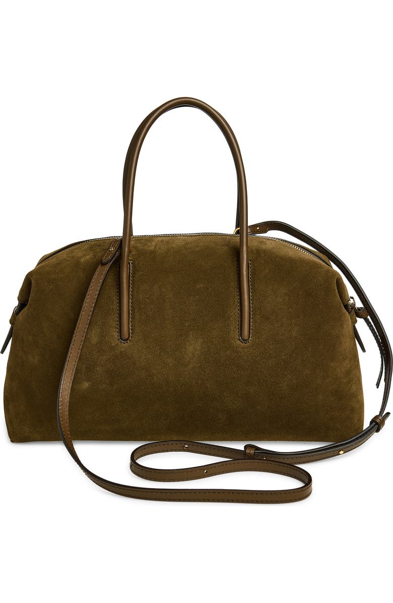 DeMellier The Midi Stockholm Suede Top Handle Bag, Alternate, color,
