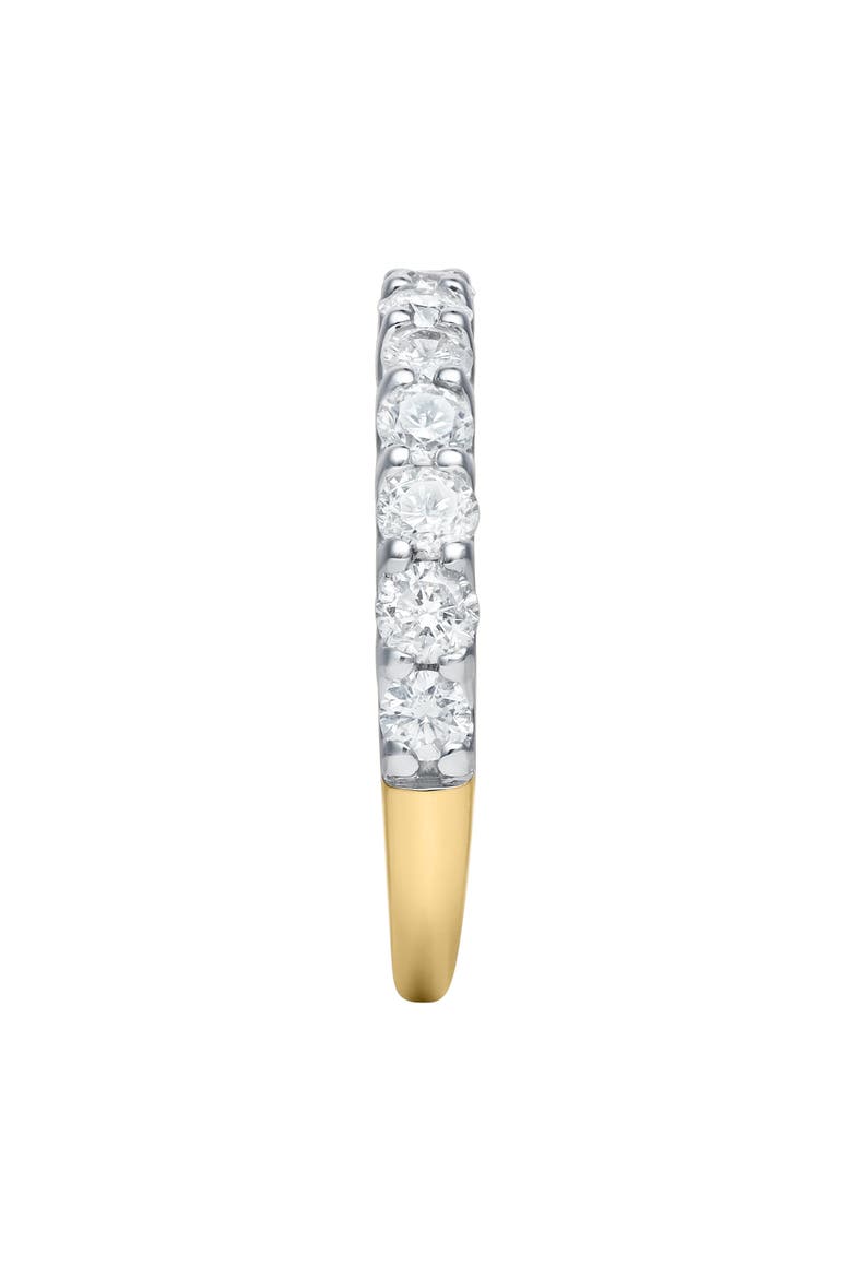 Aria 14K Gold Round Diamond Studded Half Eternity Band Ring - 1 ct, Alternate, color, 14K Yellow Gold