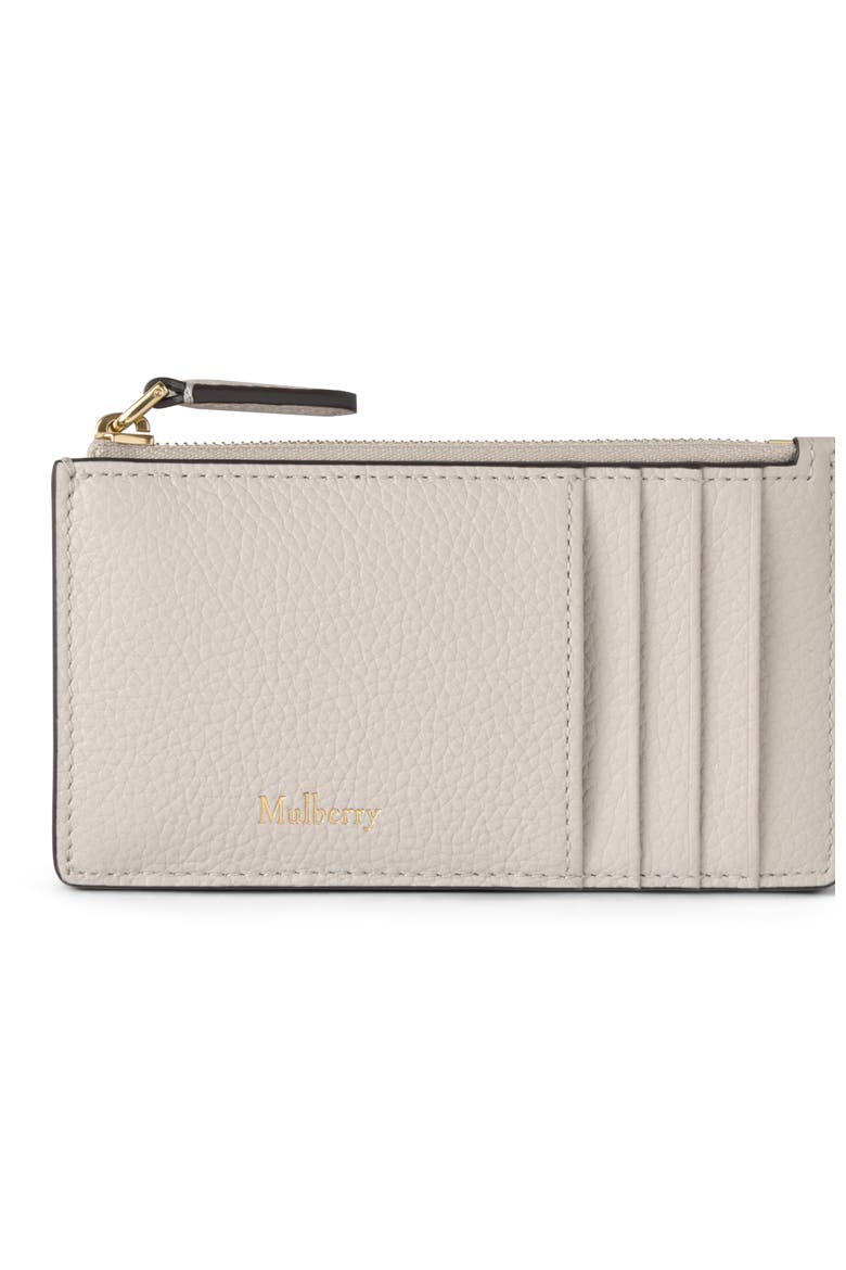 Continental Zipped Long Card Holder, Main, color, Chalk