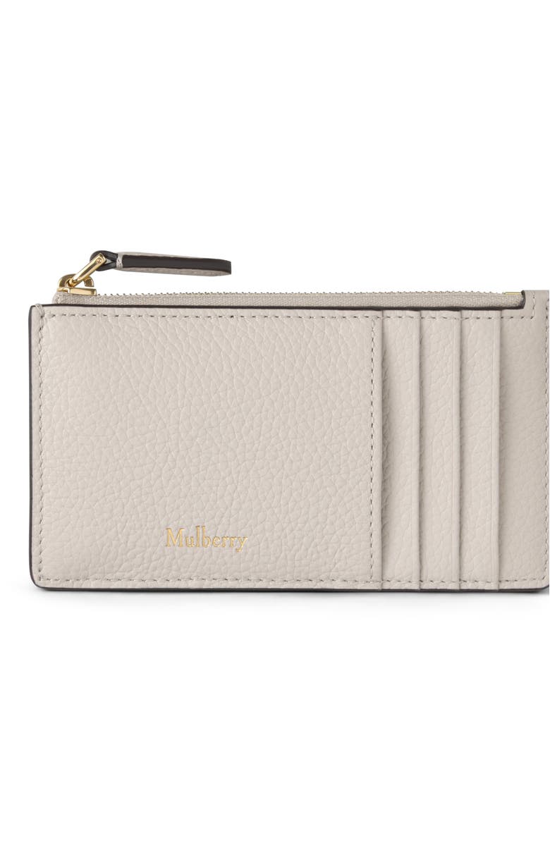 Mulberry Continental Zipped Long Card Holder, Main, color, Chalk