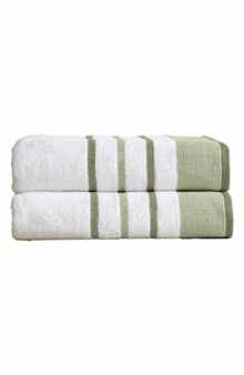Luxurious Cotton 2-Pack Decorative Bath Towel Set