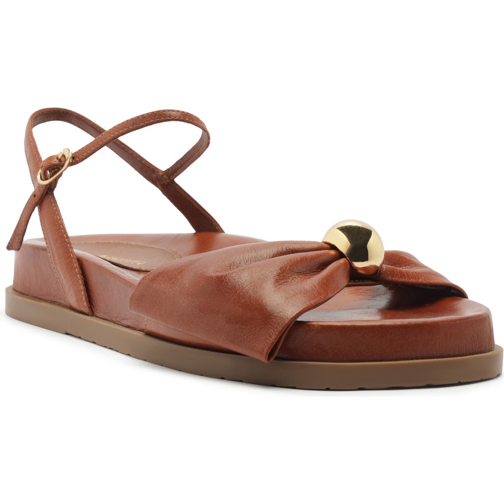 Arezzo Rayna Ankle Strap Sandal In Brown