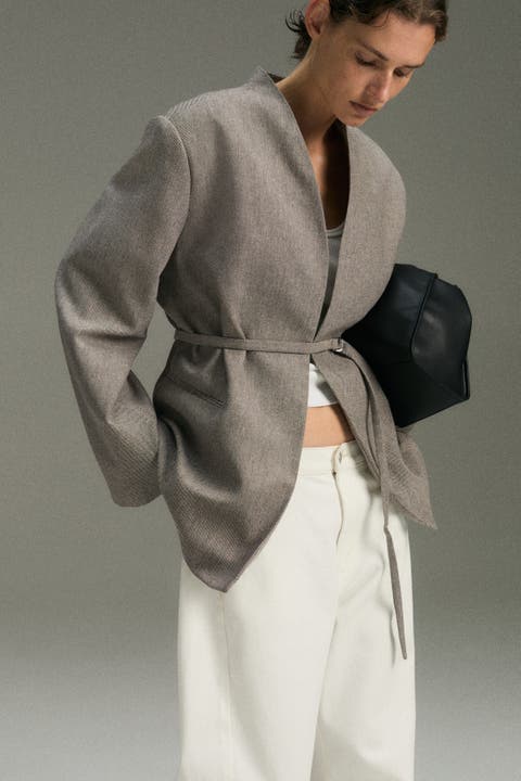 Oversized Belted Jacket
