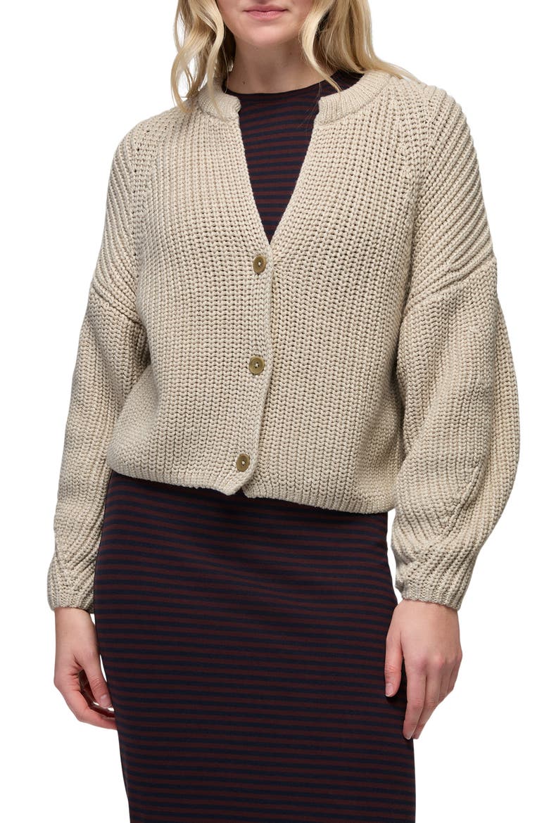 Sunday River Short Cardigan, Main, color, BEACH PEBBLE