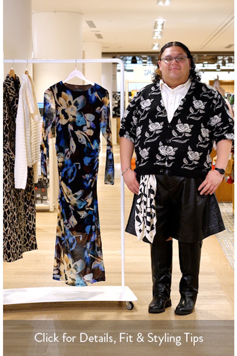 Cleo Ruched Long Sleeve Body-Con Maxi Dress video