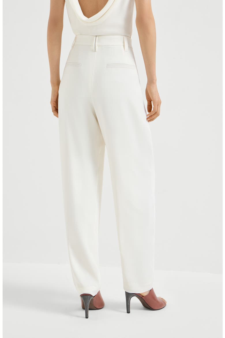 Slouchy trousers, Alternate, color, White