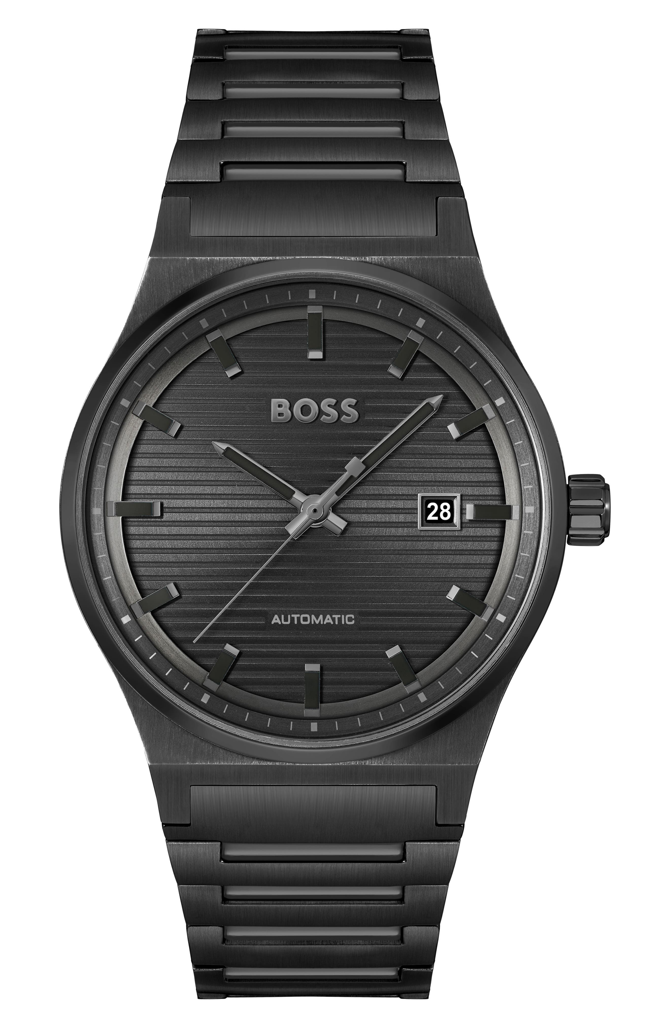 BOSS Candor Automatic Bracelet Watch, 41mm