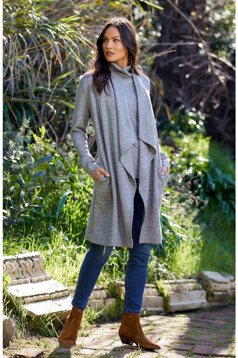 Open Front Duster, Alternate, color, GRAY