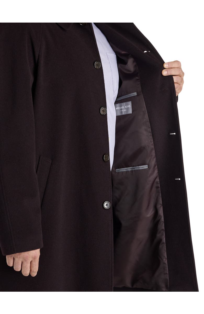 Michael Kors Big & Tall Kobler Overcoat, Alternate, color, Wine