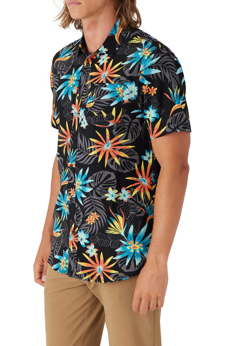 O'Neill Oasis Eco Modern Slim Fit Short Sleeve Button-Up Shirt, Alternate, color,