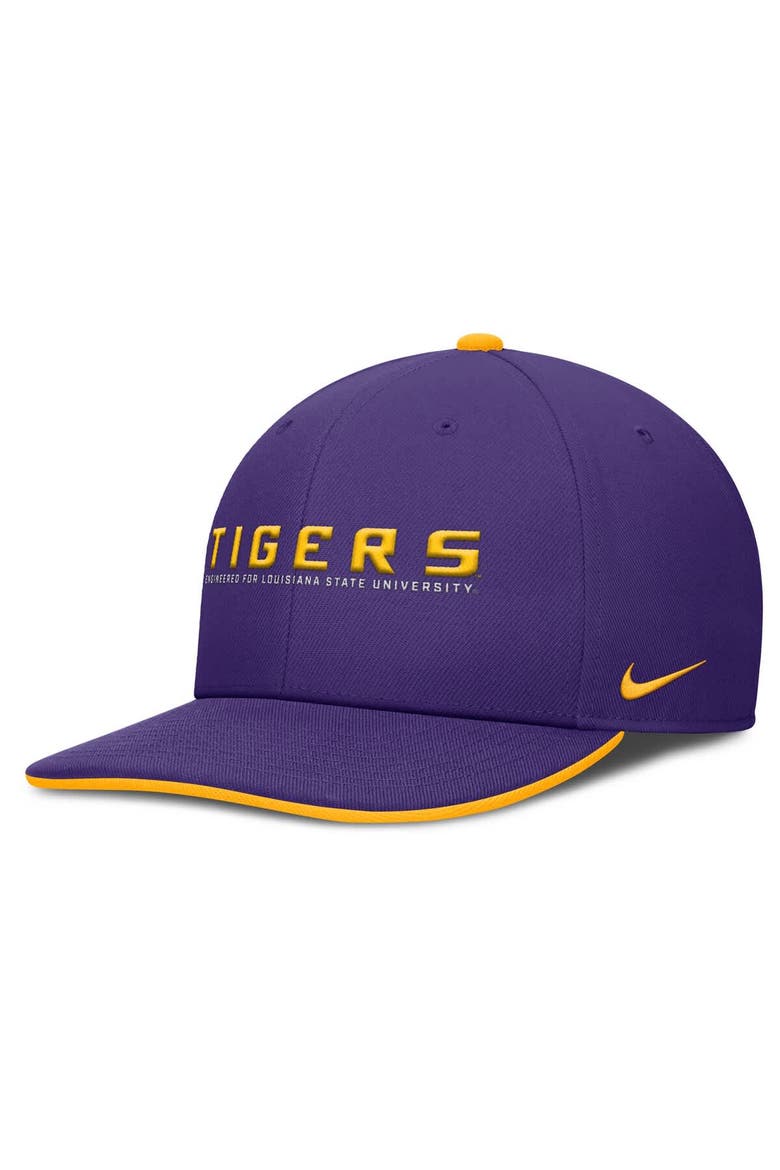 Men's Nike Purple LSU Tigers 2025 On-Field Pro Performance Adjustable Hat, Main, color, Purple