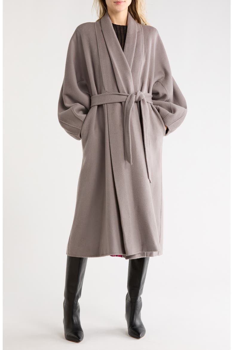Tom Wool Coat with Balloon Sleeves, Main, color, ELEPHANT GREY