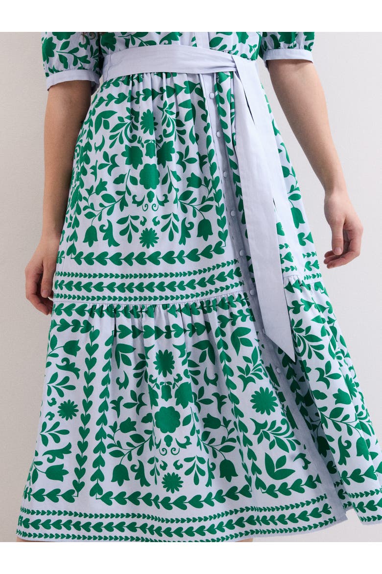 Trinity Printed Midi Dress, Alternate, color, Blue