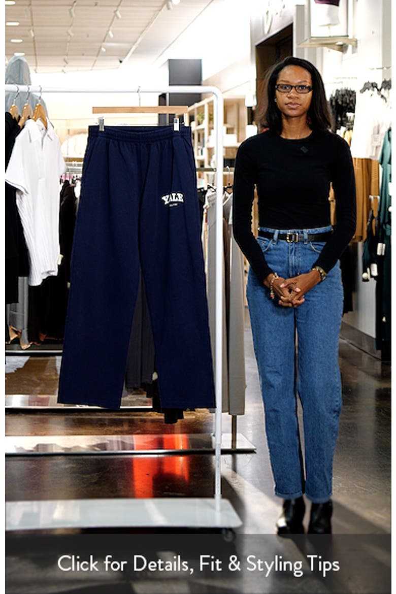 Yale Classic Wide Leg Sweatpants video