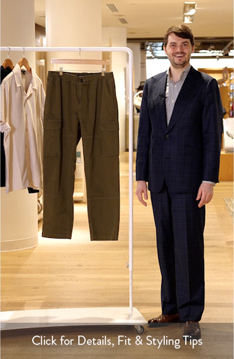 Jaiden Cotton Drawstring Cargo Pants, sales video thumbnail