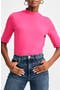 Elbow Sleeve Mock Neck Top