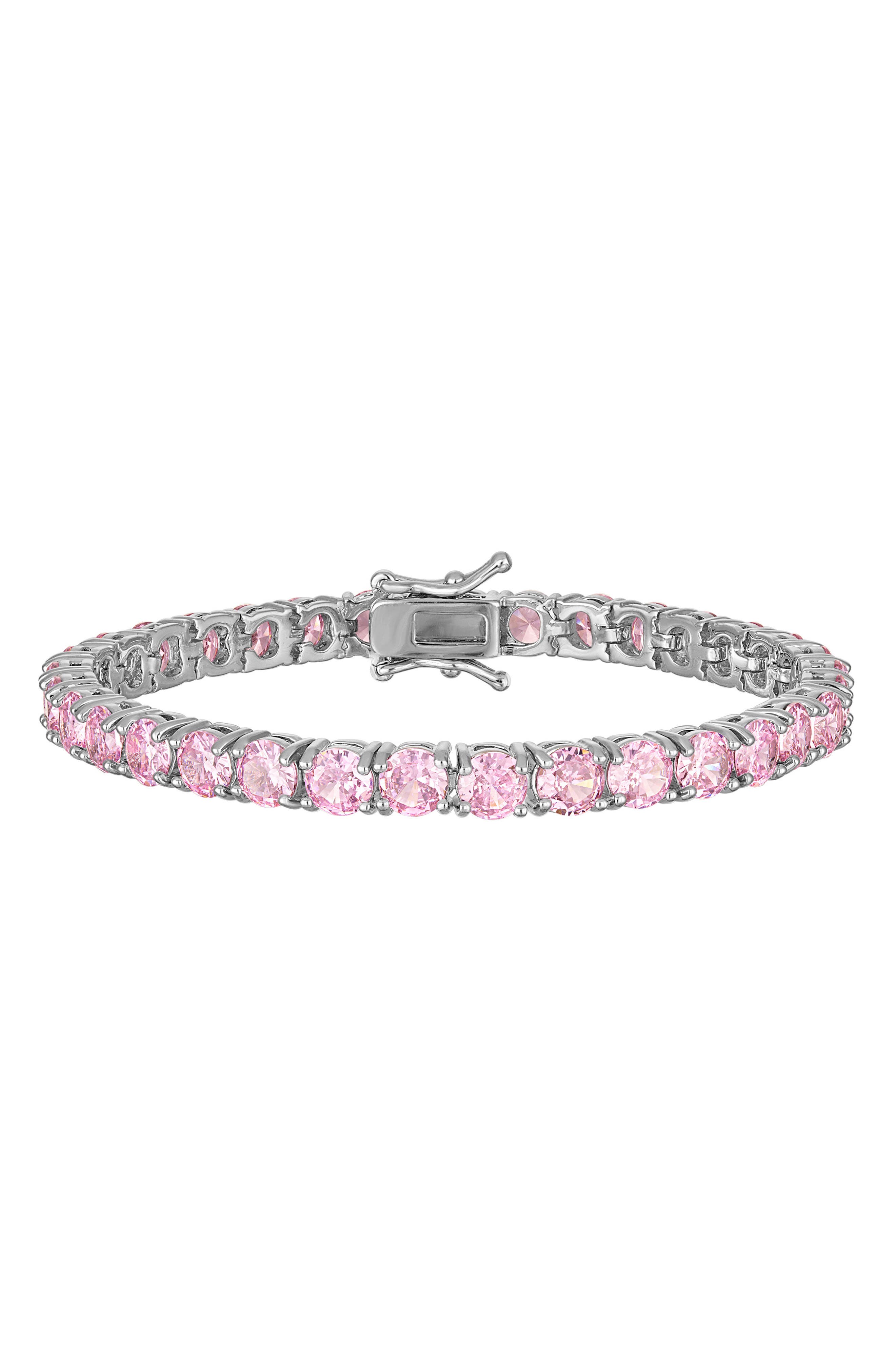 FZN Round Cut Cubic Zirconia Tennis Bracelet