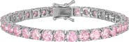 FZN Round Cut Cubic Zirconia Tennis Bracelet