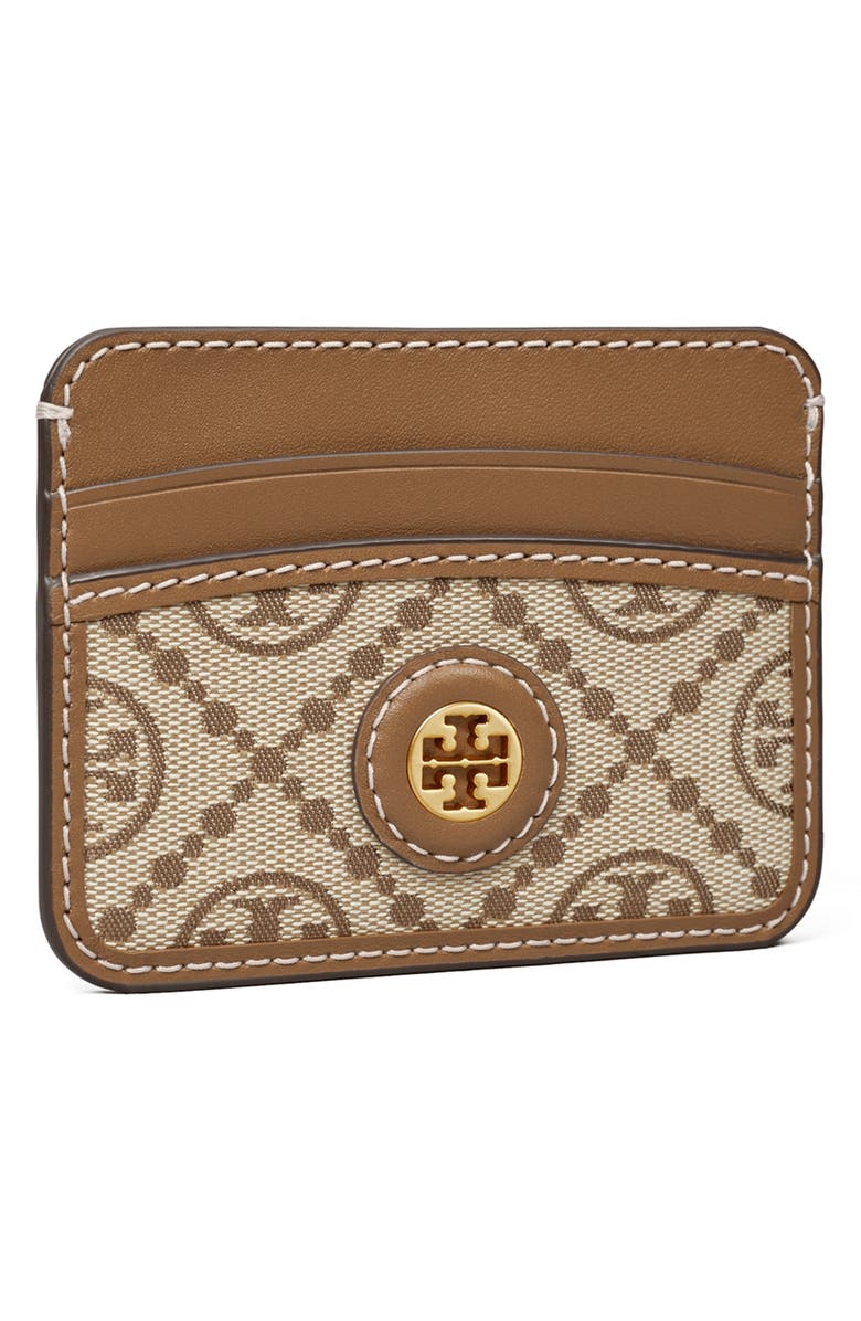 Tory Burch T Monogram Jacquard Card Case, Alternate, color,