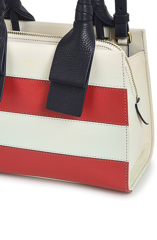 Radley London Finch Lane Leather Stripe Tote Bag In Chalk