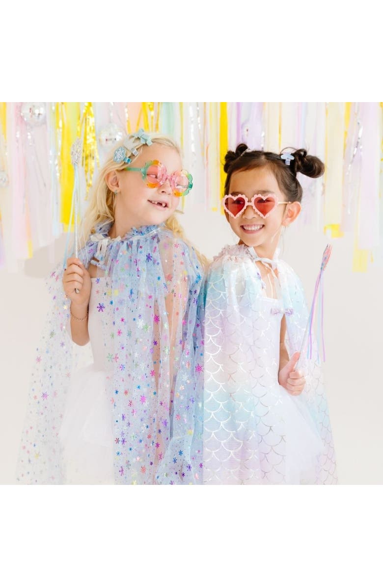 Sweet Wink Mermaid Ombre Cape, Alternate, color, Purple