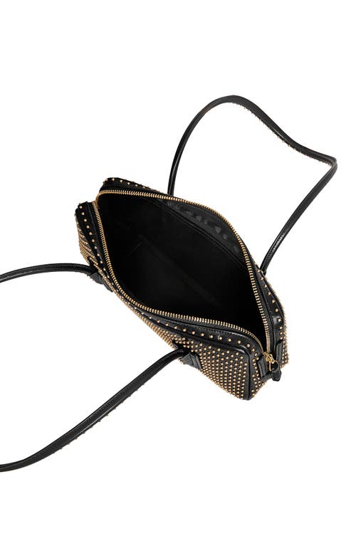 Rebecca Minkoff The Brief Studded Leather Shoulder Bag In Black