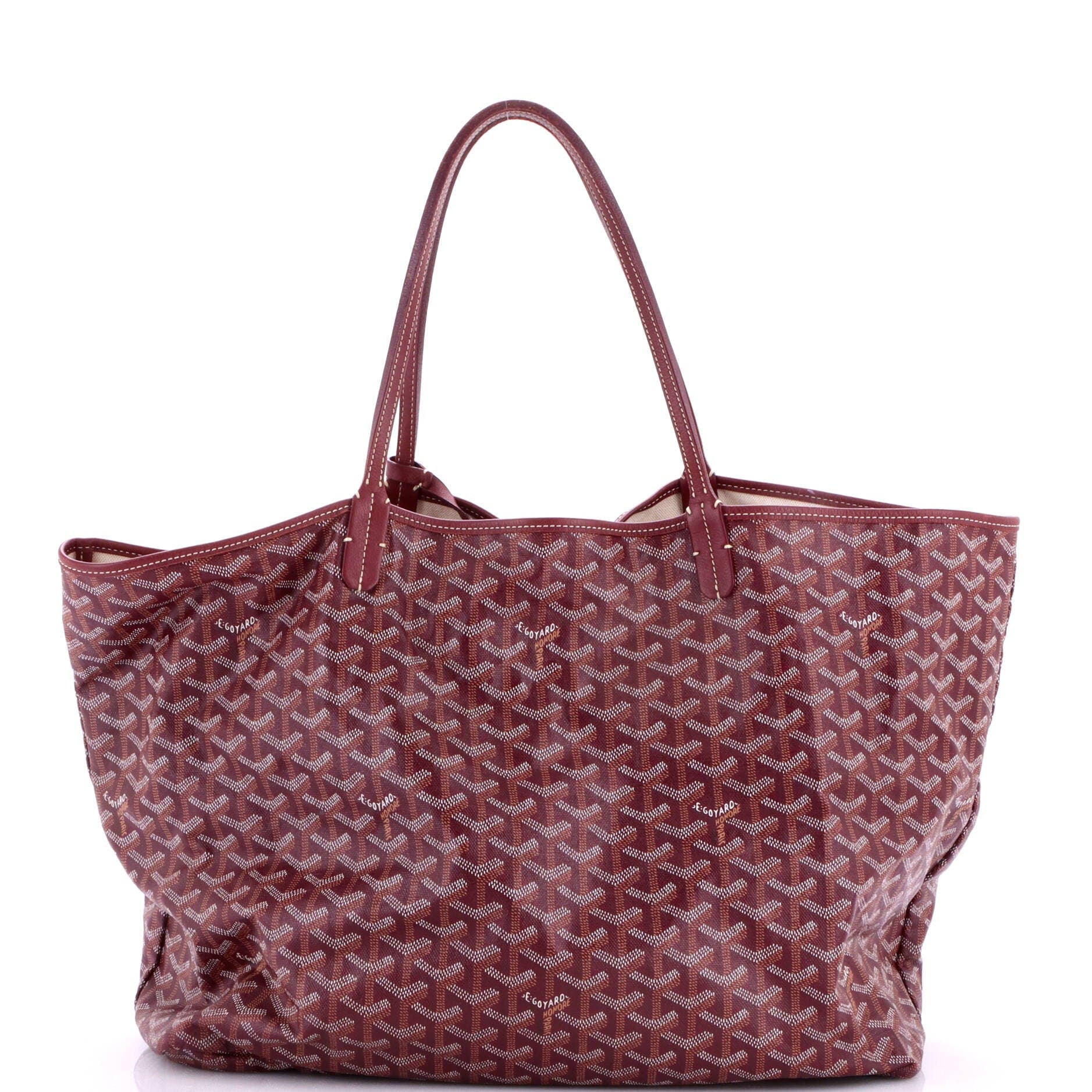 Saint Louis Tote Coated Canvas GM, Main, color, Burgundy
