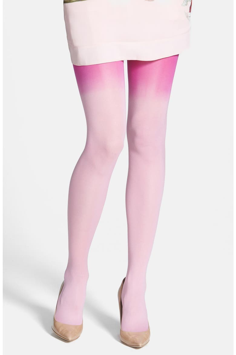 'Seasonless' Ombré Tights, Main, color, PRIMROSE WITH ROMANCE