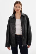 LAMARQUE THEIA | Leather Bomber Jacket