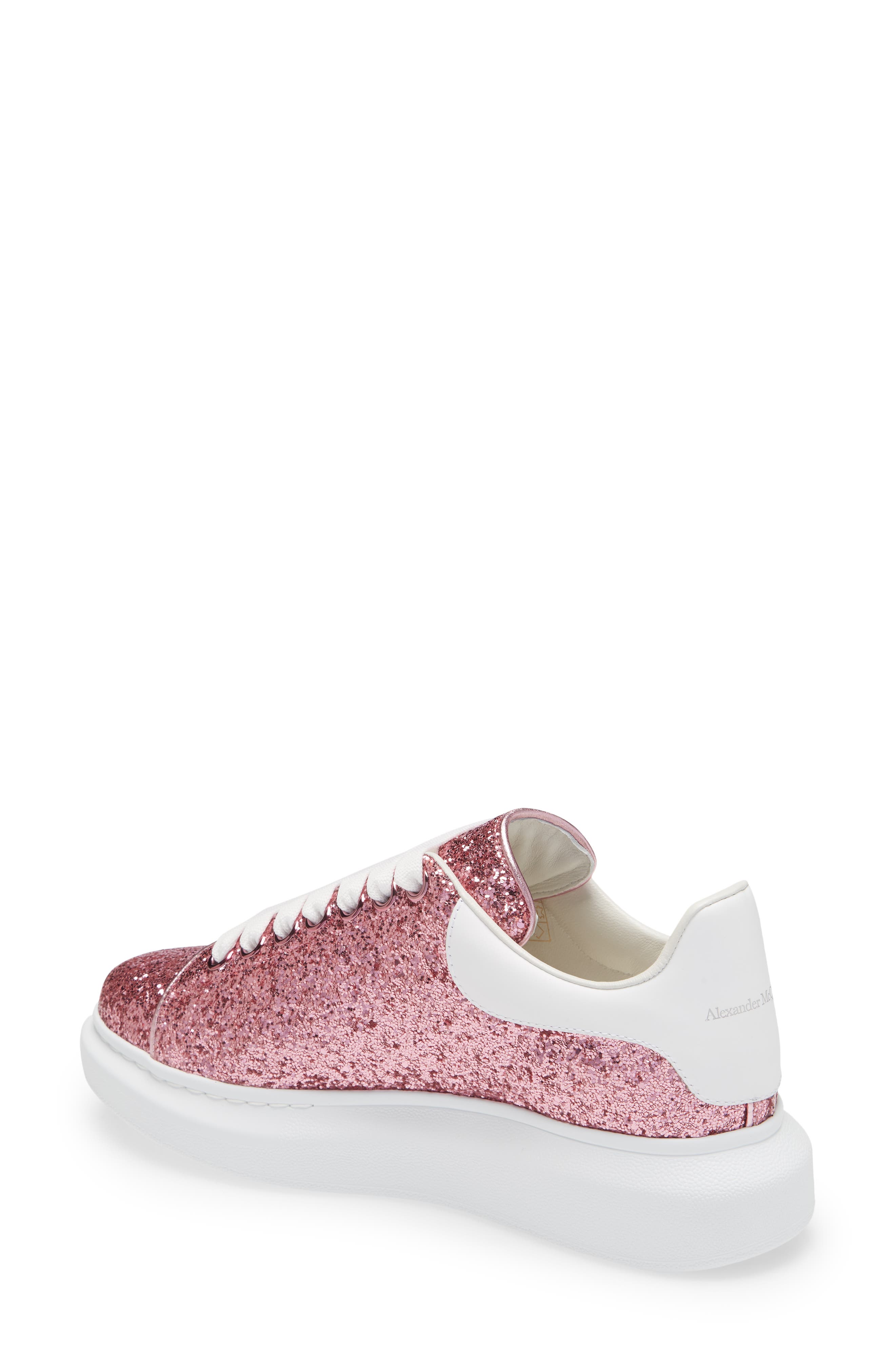 McQueen Alexander McQueen Glitter Oversize Platform Sneaker, Alternate, color, 