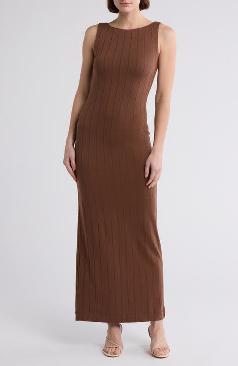 Marie Wide Rib Tank Maxi Dress