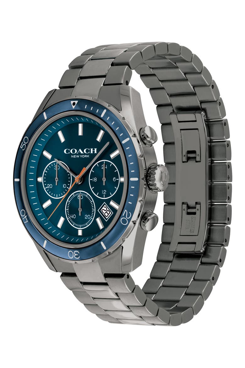 Preston Chronograph Bracelet Watch, 44mm, Alternate, color, NAVY