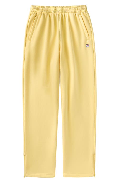 Fila X Hailey Oversize Crinkle Pants In Popcorn