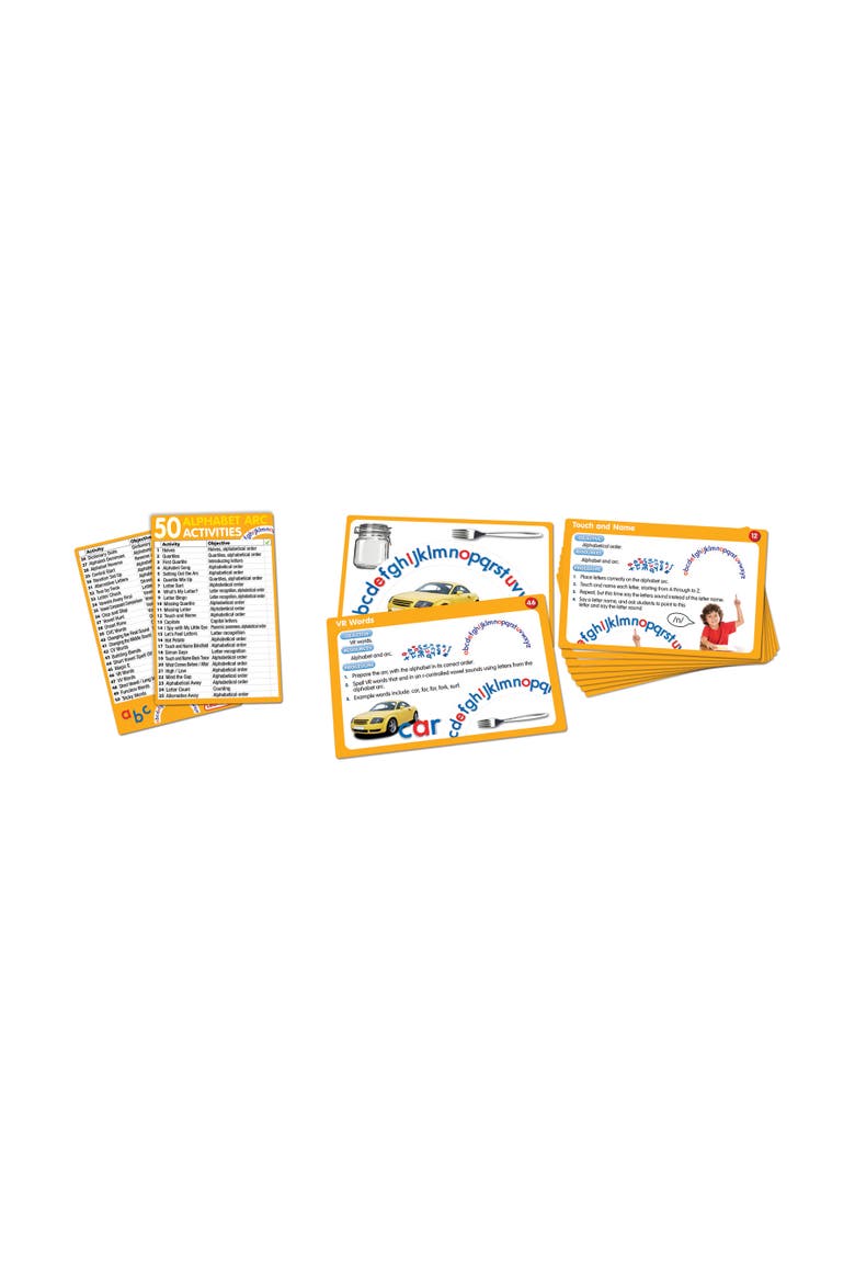 Alphabet Arc Activity Flash Cards, Alternate, color, Multicolored