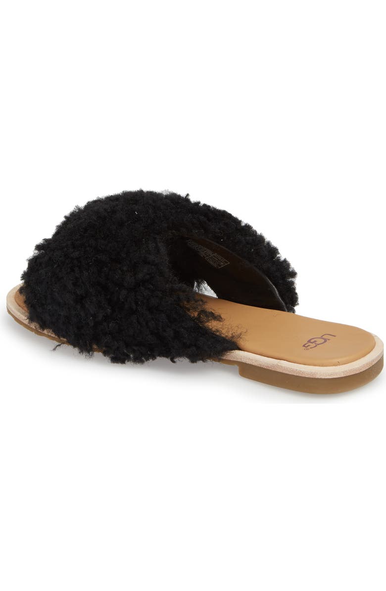 UGG<sup>®</sup> Joni Genuine Shearling Slide Sandal, Alternate, color,